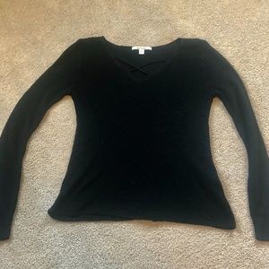 Black long sleeve sweater